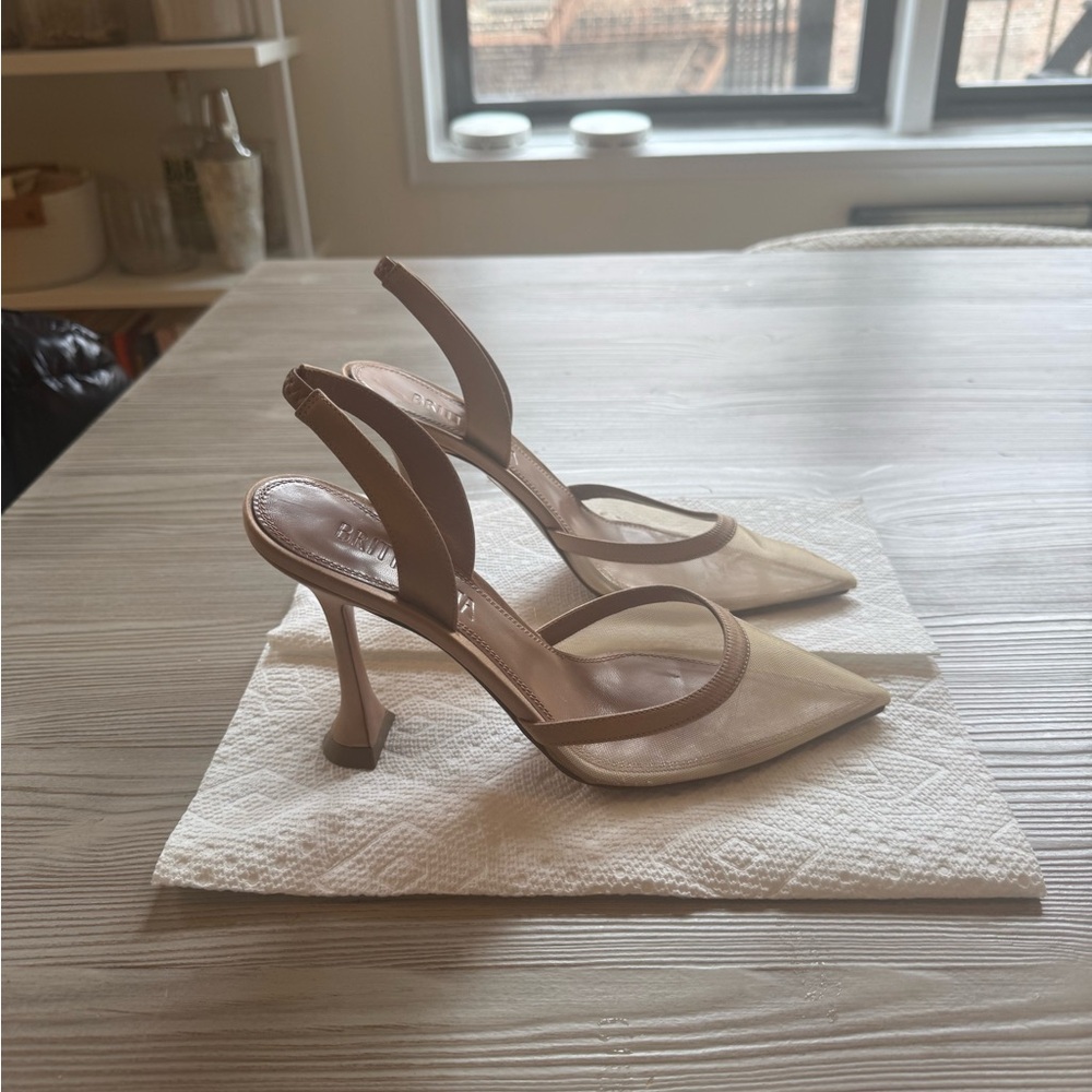 Britt Netta Mesh Slingback Heels